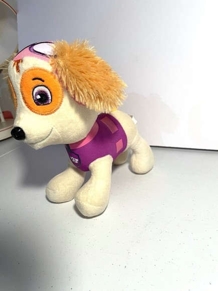 Paw Patrol Skye Plush 8” Dog Stuffed Animal You Pink - Picture 2 of 4